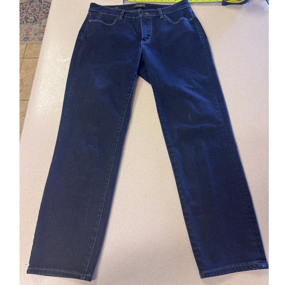 Talbots Flawless Five-Pocket Slim Ankle Curvy Jeans Indigo Blue‎ 6P Petite Denim